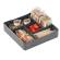 Organizer da tavolo Coffee Point 4,8x21x21 cm ABS grigio carbone - 13761 - 1