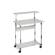 Pc Workstation System 80 VH - 80 x 56,4 x 92-122 cm - 3 ripiani - con ruote - grigio - Durable - 3718-10 - 4005546301785 - DMwebShop