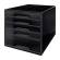 Cassettiera Drawer Cabinet Cube 5 nero - 16337
