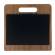 PortaMenu a tagliere con anelli Chopping Board 32 x 24 cm legno di noce - 18685