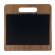 PortaMenu a tagliere con anelli Chopping Board 32 x 24 cm legno di noce - 18685