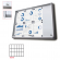 Bacheca per interni - magnetica - 18 fogli - A4 - ante scorrevoli - Studio T - SCSL18xA4 - DMwebShop