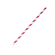 Cannucce Stripes carta rosso-bianco - conf. 12 pezzi - Big Party - 73603 - DMwebShop