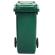 Bidone carrellato - 48 x 55 x 93 cm - 120 lt - verde scuro - Mobil Plastic - 1/120/5-VES - 8004331112755 - DMwebShop