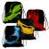 Sacca T-bag - 35 x 50 cm - colori assortiti - conf. 4 pezzi - Colorosa - 368500.S - 8004428045294 - DMwebShop