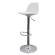 Sgabello Bobba - PPL acciaio cromato - 39 x 42 x 83-104 cm - bianco - Paperflow - K700521 - 3660141230260 - DMwebShop