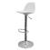 Sgabello Bobba - PPL acciaio cromato - 39 x 42 x 83-104 cm - bianco - Paperflow - K700521 - 3660141230260 - DMwebShop