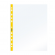 Buste forate PPL con banda giallo neon liscia - 22 x 30 cm - conf. 25 pezzi - Favorit  - 400136864 - DMwebShop