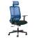 Poltrona ergonomica semidirezionale Vertigo - con poggiatesta - blu-nero - Unisit - VRAPG/BR2B/SB/N - 8053470179709 - DMwebShop