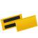 Buste identificative magnetiche 100 x 38 mm giallo - 6175