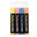 Evidenziatore Video Pastel - punta a scalpello - da 1 - 5 mm - colori assortiti - astuccio 4 pezzi - Tratto - 835800 - 8000825024412 - DMwebShop