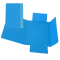 Cartellina con elastico - cartone plastificato 3 lembi - 17 x 25 cm - azzurro - conf. 10 pezzi - Cart. Garda - CG0040LBXXXAE06 - 37538A - DMwebShop