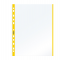 Buste forate con banda colorata Linear buccia - 21 x 29,7 cm - giallo - conf. 10 pezzi - Favorit 100460029