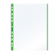 10 Buste Forate 21x29,7cm con Banda colore Verde 01/0165
