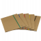 Cartellina con elastico - cartoncino FSC - 3 lembi - elastico colorato piatto da 5 mm - 25 x 35 cm - avana - Starline 1405