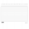 100 Schede Rigate Orizzontale 15x21cm E3246BL