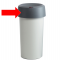 Coperchio per contenitore Modo Round - con fermasacco - 38 x 15 cm - anello grigio - Rotho - F800001 - 7610859157973 - DMwebShop