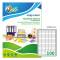 Etichetta adesiva LP4W - in carta - permanente - 37 x 14 mm - 100 etichette per foglio - bianco - conf. 100 fogli A4 - Tico - LP4W-3714 - 8007827290500 - DMwebShop