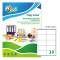 Etichetta adesiva LP4W - in carta - permanente - 105 x 57 mm - 10 etichette per foglio - bianco - conf. 100 fogli A4 - Tico - LP4W-10557 - 8007827291149 - DMwebShop