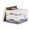 Scatola archivio System - con coperchio - 33,3 x 28,5 x 38 cm - bianco - conf. 10 pezzi - Bankers Box - 0026101 - 50043859520966 - DMwebShop