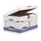 Scatola archivio System - con coperchio a ribalta - 37,8 x 29,3 x 54,5 cm - bianco - conf. 10 pezzi - Bankers Box - 1141501 - 50043859645102 - DMwebShop