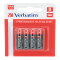 Scatola 4 Pile alkaline mini stilo AAA - Verbatim - 49920 - 23942499206 - DMwebShop