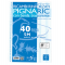 Ricambi forati rinforzati - A4 - quadretto 5 mm - 40 fogli - 80 gr - Pigna - 02194595M - 8005235102156 - DMwebShop