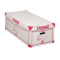Scatola Storage - con coperchio - 38,5 x 26,4 x 75,5 cm - bianco e rosso - 1604 Esselte Dox King Mec 00160400