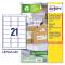 Etichette per buste e pacchi in carta riciclata - bianca - 63,5 x 38,1 mm - 100 fogli - Avery - LR7160-100 - 5014702815058 - DMwebShop