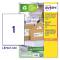 Etichette per buste e pacchi in carta riciclata - bianca - 199,6 x 289,1 mm - 100 fogli - Avery - LR7167-100 - 5014702815102 - DMwebShop