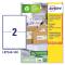 Etichette per buste e pacchi in carta riciclata - bianca - 199,6 x 143,5 mm - 100 fogli - Avery - LR7168-100 - 5014702815096 - DMwebShop