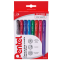 Penna a sfera a scatto Feel It - punta 1 mm - 8 colori - astuccio 8 penne - Pentel - 0X18015 - 8006935180154 - DMwebShop
