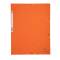Cartellina con elastico - cartoncino lustre' - 3 lembi - 400 gr - 24 x 32 cm - arancio - conf. 25 pezzi - Exacompta - 55504E - 3130630555049 - DMwebShop