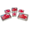 Contenitore in alluminio - 20,2 x 13,7 x 5 cm - 3 porzioni - coperchio incluso - pack 50 pezzi - Cuki Professional - 152705897 - 8003980590020 - DMwebShop