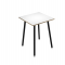 Tavolo alto Skinny Metal - 80 x 80 x H 105 cm - nero-bianco - Artexport - 6401-DJC-3C-AQ - DMwebShop