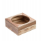 Supporto per ciotola - in bamboo - 26 x 26 x 11 cm - colore naturale - Leone - s0088 - 8024112000880 - DMwebShop