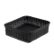 Cestino quadrato Vanity - in PPL - 32,5 x 32,5 x 10 cm - nero - Leone - T0564.Z - 8024112004055 - DMwebShop