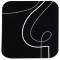 Sottobicchiere linea Linee - 10 x 10 cm - nero - Stilcasa - F360065 - 8033630026197 - DMwebShop