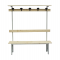 Panca in legno con alzata - a 5 posti - 150 x 40 x 185 cm - Fasma - PF/LE/S-A/1500 - DMwebShop