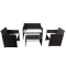 Salotto Valencia - nero-bianco - set 4 elementi - Garden Friend - S1383022 - 8023755040321 - DMwebShop
