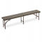 Panca pieghevole - in HDPE - 44 x 30 x 183 cm - noce - Garden Friend - P1714195 - 8023755052003 - DMwebShop