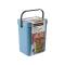 Pattumiera Gino - per rifiuti organici - 5 lt - azzurro - Perfetto - 29101 - 8052474291011 - DMwebShop