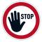Pittogramma da pavimento rimovibile Stop - Ø 43 cm - Durable - 1042-03 - 4005546727066 - DMwebShop
