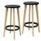 Sgabelli Woody - nero-faggio - set 2 pezzi - Paperflow - K700530 - 3660141230314 - DMwebShop
