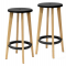 Sgabelli Woody - nero-faggio - set 2 pezzi - Paperflow - K700530 - 3660141230314 - DMwebShop