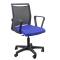 Sedia Home-Office Smart Light - schienale in rete - nero-blu - con braccioli - Unisit - LLE/BRN/EB - 8053470179433 - DMwebShop
