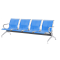 Panca attesa - 4 posti - in acciaio - blu - Serena Group - SJ830B-4 - DMwebShop