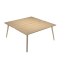 Scrivania Woody a 2 postazioni contrap - 120 x 166 cm - rovere - Artexport - 6404B-DKA-C - DMwebShop