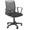Sedia Home-Office Smart Light - schienale in rete nero - seduta nera con braccioli - Unisit - LLE/BRN/EN - 8053470179440 - DMwebShop
