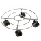 Trolley portavaso in acciaio - Ø 30 cm - Verdemax - 5109 - 8015358051095 - DMwebShop